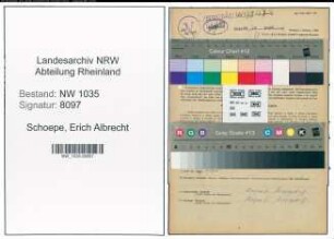 Entnazifizierung Erich Albrecht Schoepe , geb. 07.07.1909 (Lampenmeister)