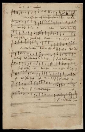 Voce [Canto]. Co[ro] 3 di Tromboni.