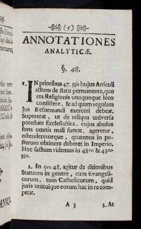 5-45, Annotationes Analyticae.