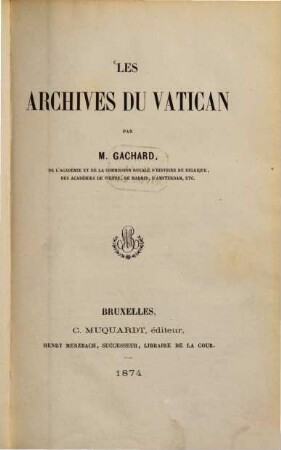 Les archives du Vatican