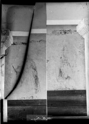 Malterdingen Evangelische Kirche Südempore Wandmalerei David und Nordempore Moses (um 1700)