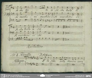Terzetto. " E la fede delle femine"
