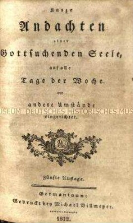 Andachtsbuch für die Evangelisch-lutherischen Gemeinden in Pennsylvania