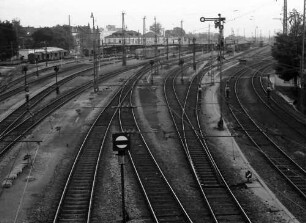 Offenburg: Bahnhof von der Brücke