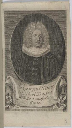 Bildnis des Johann Georgius Pritius