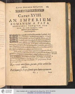 Pars Prima. Caput XVIII.