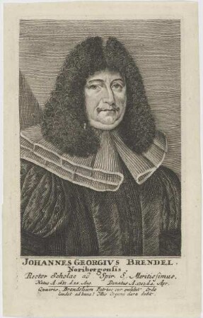 Bildnis des Johannes Georgivs Brendel