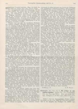 714-716 [Rezension] Niebergall, Friedrich, Wie predigen wir dem modernen Menschen? 2. Teil: Eine Untersuchung über den Weg zum Willen. 1. u. 2. Aufl