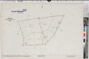 Olfen (Olfen), Umlegung Olfen-Rechede, Planabdruck Flur 35