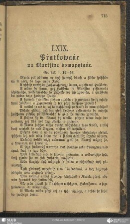 LXIX. Pṙatkowaṅe na Marijine domapytaṅe