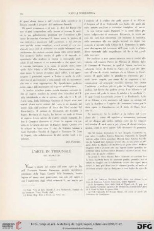 L'arte in Tribunale nel secolo XV