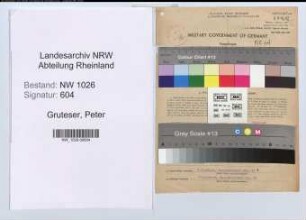 Entnazifizierung Peter Gruteser , geb. 08.11.1898 (Baecker)