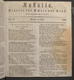 Ausgabe vom 23. Mai 1832.