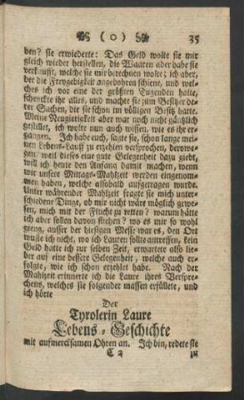 Der Tyrolerin Laure Lebens-Geschichte.