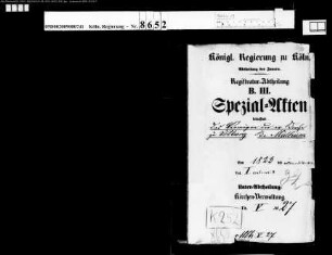 Das evangelische Gemeindevermögen zu Volberg Bd. 1