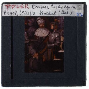 Pforr, Einzug Königs Rudolf von Habsburg in Basel 1273 (Frankfurt Städel HM 51) : (Detail)