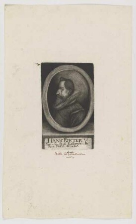 Bildnis des Hans Rieter
