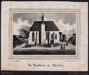 Die Stadkirche von Altenberg (Sächsisches Erzgebirge) aus der Kirchengalerie