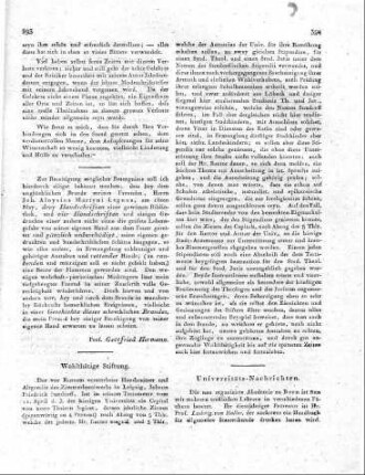 Wohlthätige Stiftung.