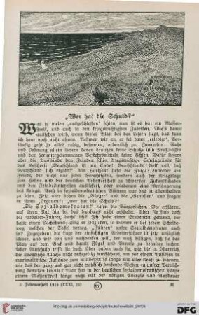 31: "Wer hat die Schuld?"