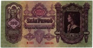 Geldschein, 100 Pengö, 1.7.1930
