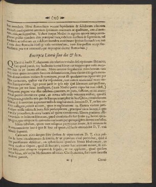 Excerpta Literis sine die et loco.