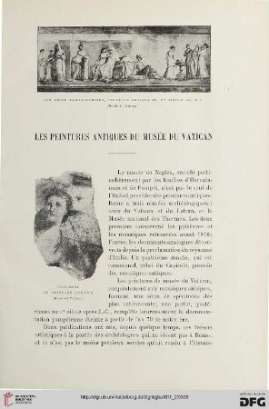 4. Pér. 6.1911: Les peintures antiques du Musée du Vatican