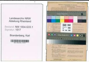 Entnazifizierung Karl Brandenberg , geb. 12.06.1896 (Lehrer)