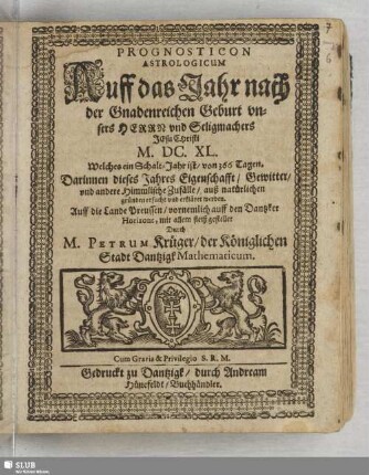 Prognosticon astrologicum