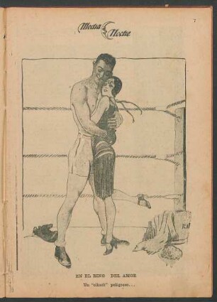 En el ring del amor [Ilustración]