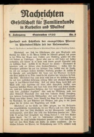 7. Jahrgang, Nr. 3, September 1932