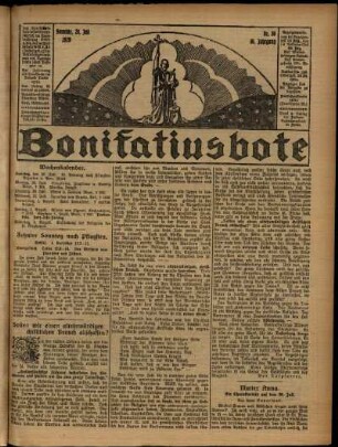 Erste Ausgabe vom Sonntag, den 28. Juli 1929.