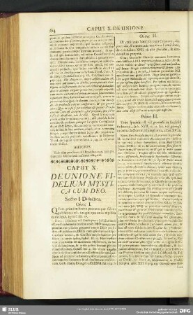 Caput X. De Unione Fidelium Mystica Cum Deo