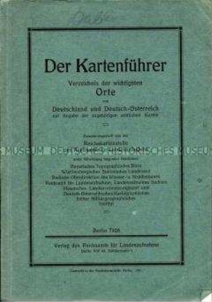 Katalog des Reichsamts für Landesaufnahme