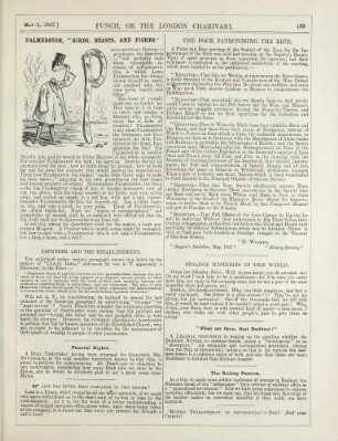 Palmerston, "birds, beasts, and fishes"