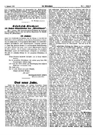 Das neue Jahr