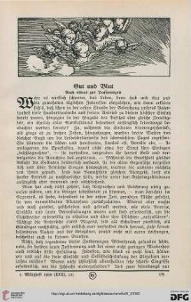 31: Gut und Blut : auch etwas zur Passionszeit