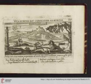 F87. Ulrichstein am Vogel, "Vita hominis est curriculum ad mortem"