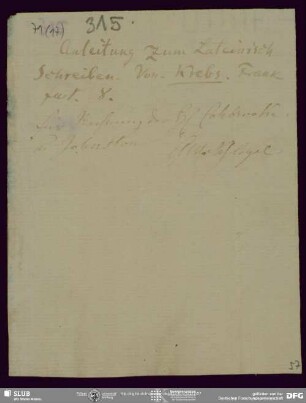Eigenh. Brief von August Wilhelm von Schlegel an Buchhandlung Eduard Weber , Bonn, 18.06.1824