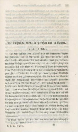 341-366 Die lutherische Kirche in Preußen und Bayern : zweiter Artikel
