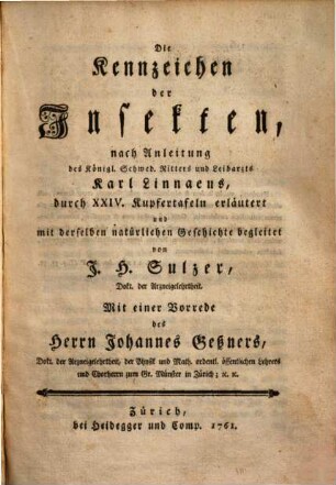 Die Kennzeichen der Insekten