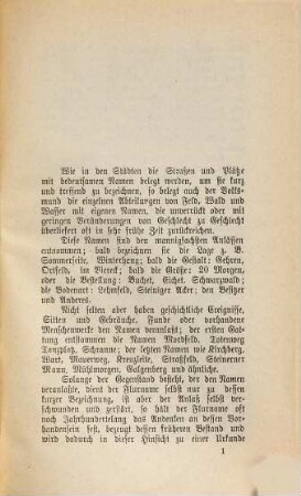 Die Flurnamen der Pfalz und ihre geschichtliche Bedeutung