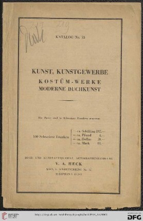Kunstliteratur (Nr. 1-216)
