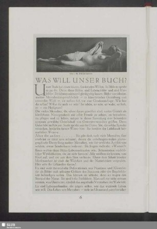 Was will unser Buch?