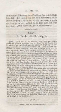 336 Kirchliche Mittheilungen