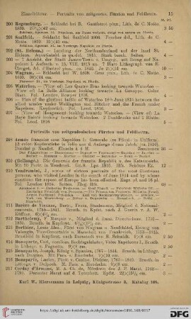 Portraits von zeitgenössischen Fürsten und Feldherrn (Nr. 208 - 259)