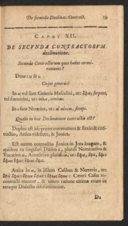 Caput XII. De Secunda Contractorum declinatione