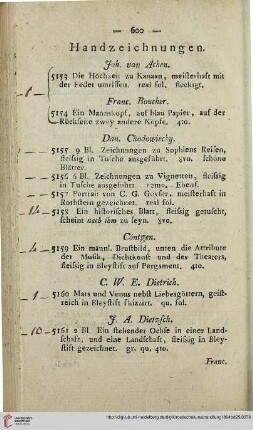 Handzeichnungen (Nr. 5153-5203)