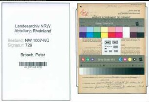 Entnazifizierung Peter Brosch , geb. 30.06.1899 (Landwirt)