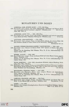 Miniaturen und Dosen (Nr. 1506-1585)